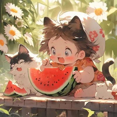 动画男吃瓜头像帅气,帅气动画男吃瓜头像，诠释潮流风采